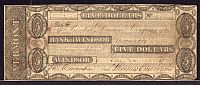 Windsor, Vermont, Bank of Windsor $5, VF/XF